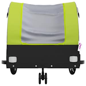 Vozík za kolo černý a zelený 30 kg železo - obrázek 6
