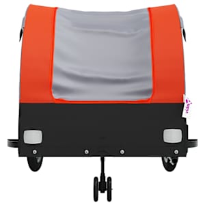 Vozík za kolo černý a oranžový 45 kg železo - obrázek 6