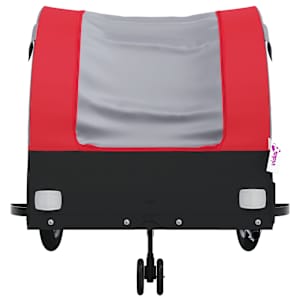 Vozík za kolo černý a červený 45 kg železo - obrázek 6