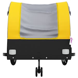 Vozík za kolo černý a žlutý 45 kg železo - obrázek 6