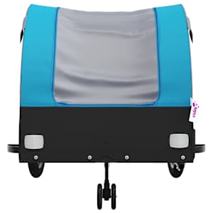Vozík za kolo černý a modrý 45 kg železo - obrázek 6