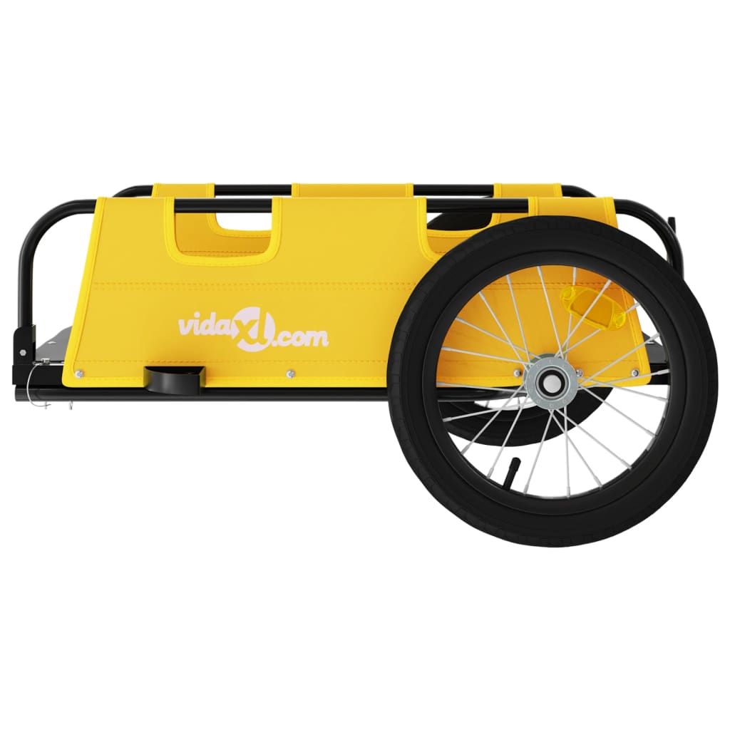Cargo Bike Trailer Yellow Oxford Fabric and Iron - Suave Home Ireland