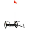 vidaXL jalgrattahaagis, must, 126 x 63 x 34 cm, raud