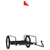 vidaXL jalgratta haagis, must, 135 x 70 x 37 cm, raud