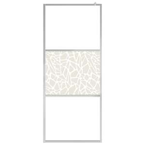 Zástěna do průchozí sprchy s policí chrom 90x195 cm ESG/hliník - obrázek 4