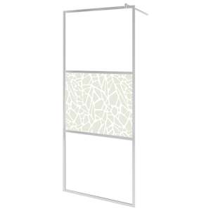 Zástěna do průchozí sprchy s policí chrom 100x195 cm ESG/hliník - obrázek 3
