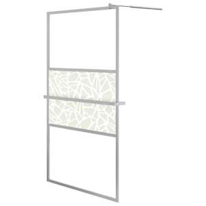 Zástěna do průchozí sprchy s policí chrom 115x195 cm ESG/hliník - obrázek 2