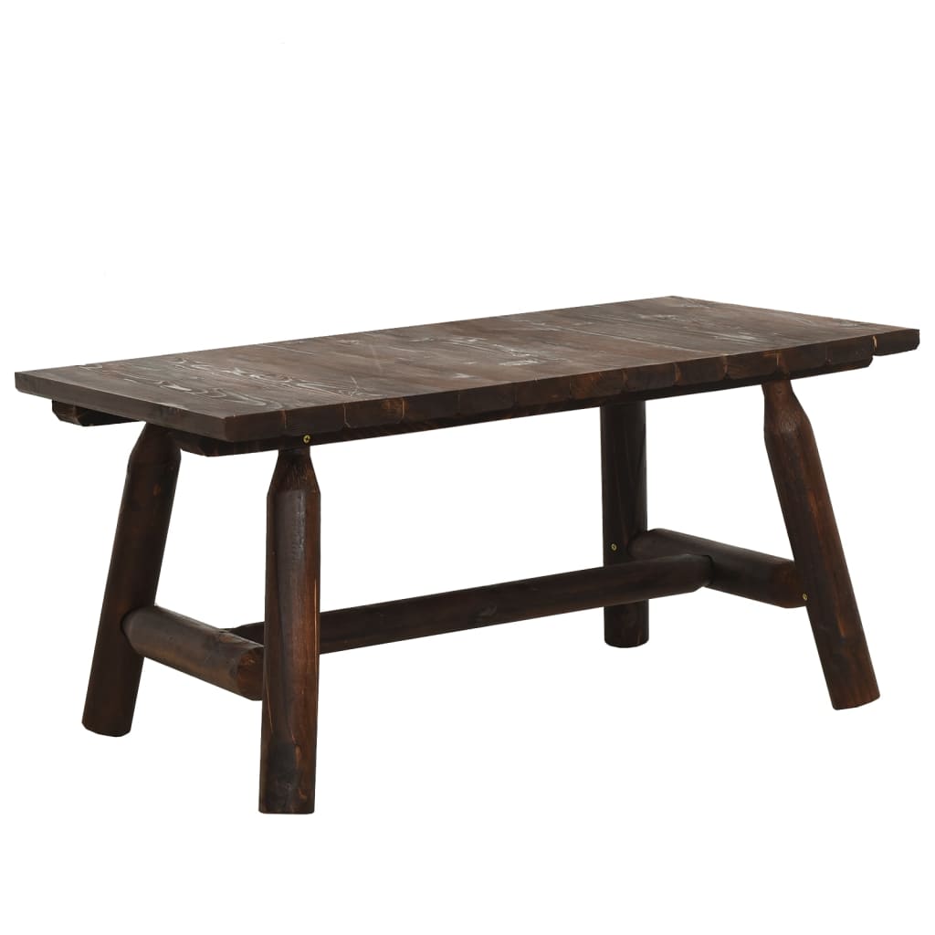 Zestaw wypoczynkowy drewniany - fotel bujany + stolik (69x96x101 cm)