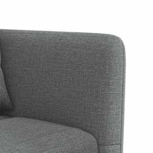 Rozkládací pohovka ve tvaru L tmavě šedá 275x140x70 cm textil - obrázek 9