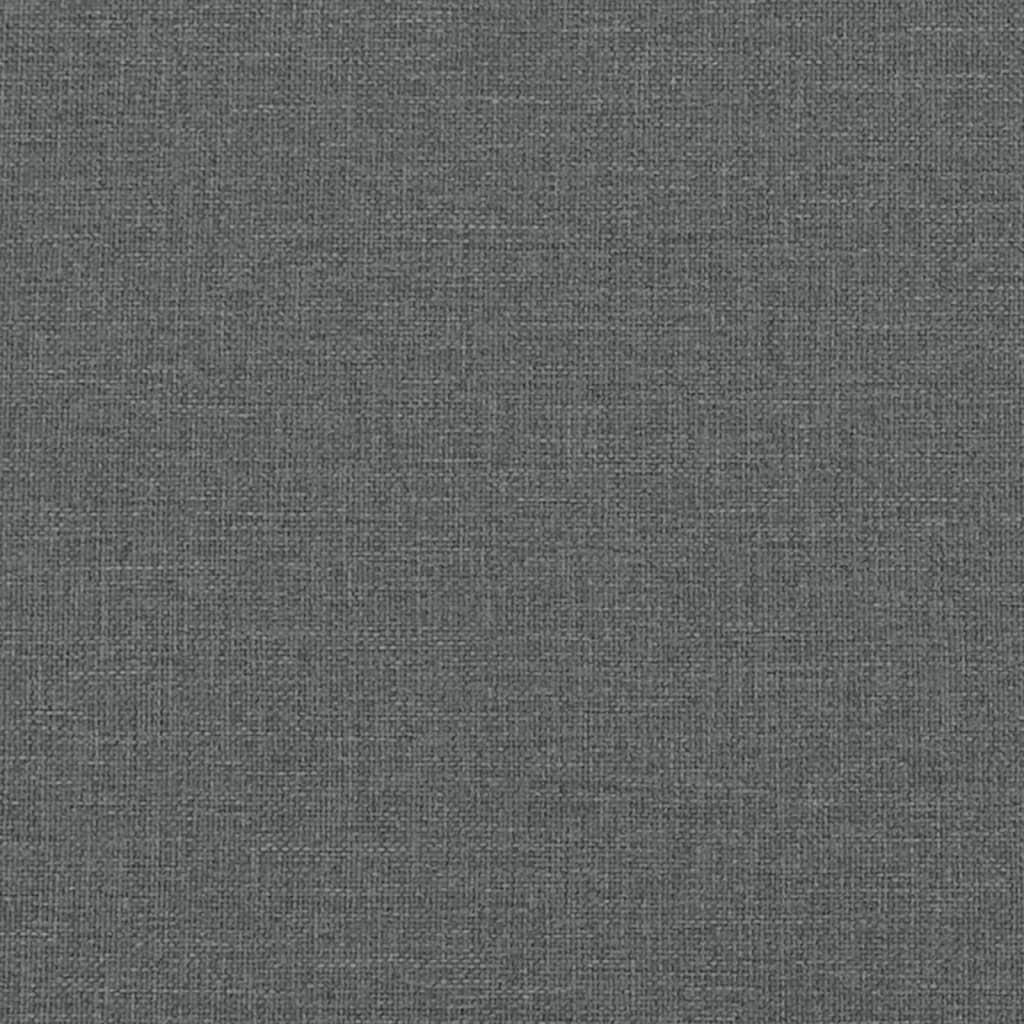 Rozkládací pohovka ve tvaru L tmavě šedá 275x140x70 cm textil