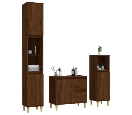 vidaXL &Sigma;&epsilon;&tau; &Epsilon;&pi;ί&pi;&lambda;&omega;&nu; &Mu;&pi;ά&nu;&iota;&omicron;&upsilon; 3 &Tau;&epsilon;&mu;&alpha;&chi;ί&omega;&nu; &Kappa;&alpha;&phi;έ &Delta;&rho;&upsilon;&sigmaf; &alpha;&pi;ό &Epsilon;&pi;&epsilon;&xi;&epsilon;&rho;&gamma;&alpha;&sigma;&mu;έ&nu;&omicron; &Xi;ύ&lambda;&omicron;