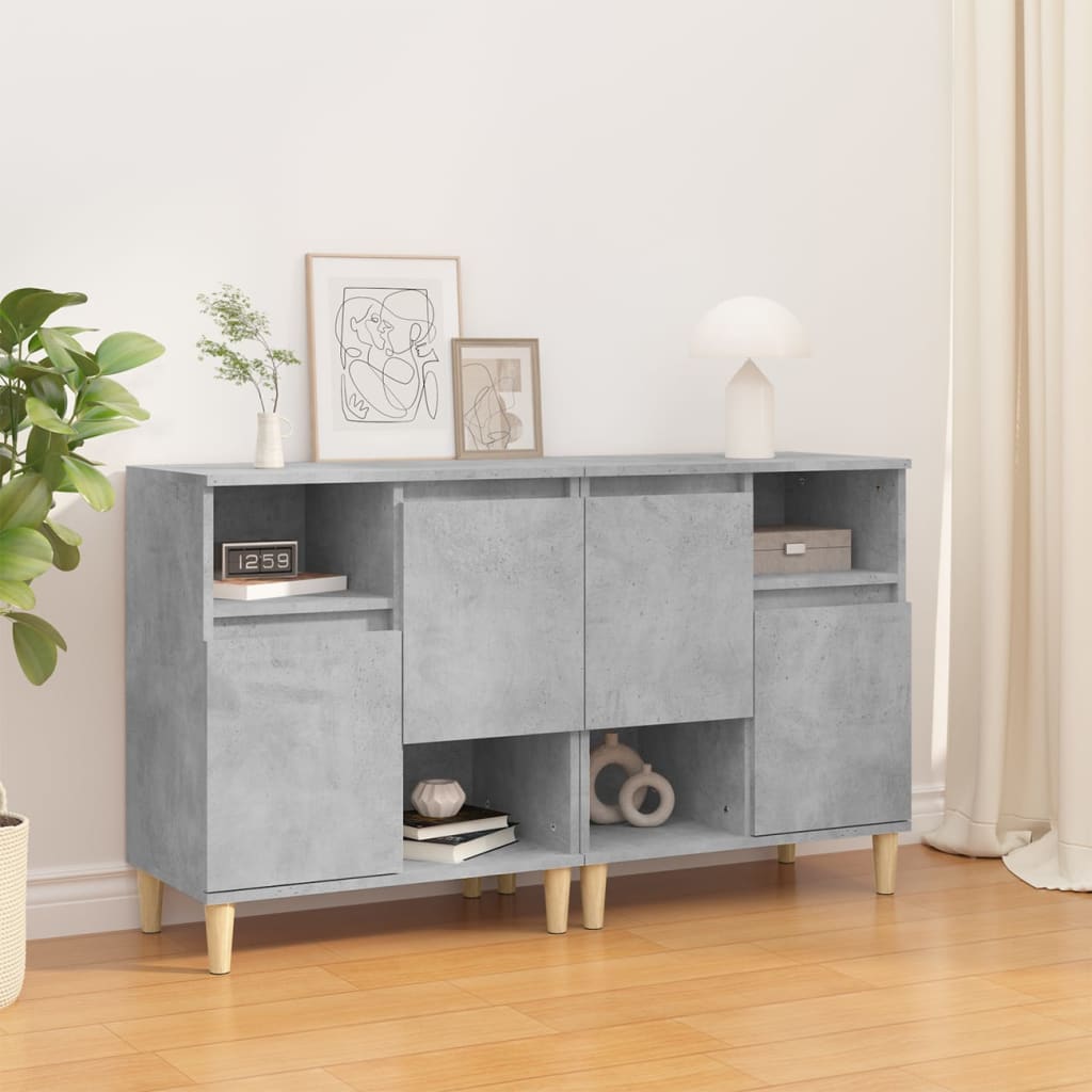 Credenza Sala da Pranzo, Mobili Ausiliari Buffet WIND 1 Anta, 3 cassetti,  Struttura colore Puccini e colore Anta e cassetti Grigio Antracite, Misure:  120x40x86cm.