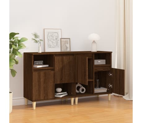 vidaXL Skjenker 2 stk brun eik 60x35x70 cm konstruert tre