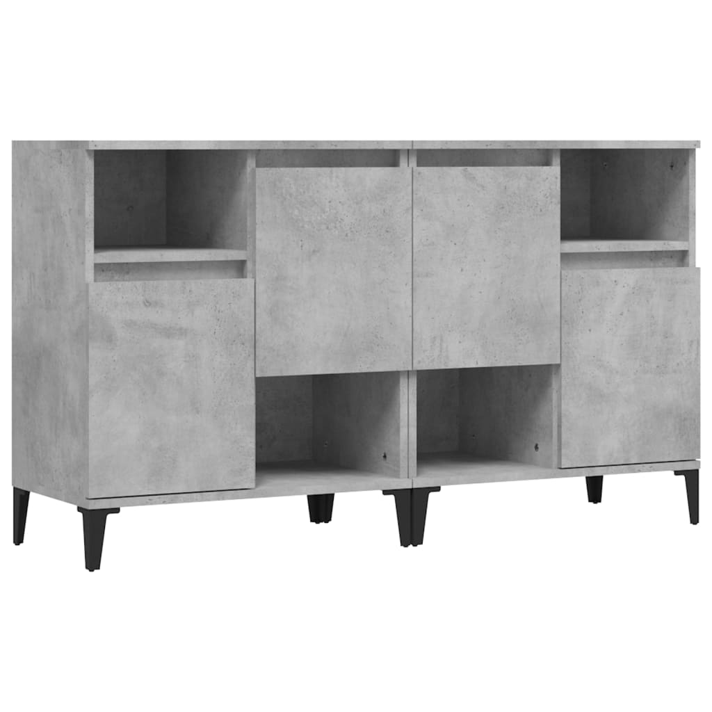 vidaXL Příborníky 2 ks betonově šedé 60 x 35 x 70 cm kompozitní dřevo