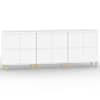 vidaXL puhvetkapid 3 tk, valge, 60 x 35 x 70 cm, tehispuit