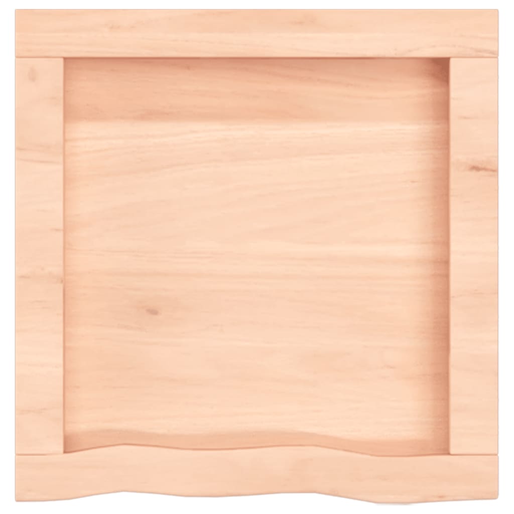 Wastafelblad 40x40x(2-4) cm onbehandeld massief hout