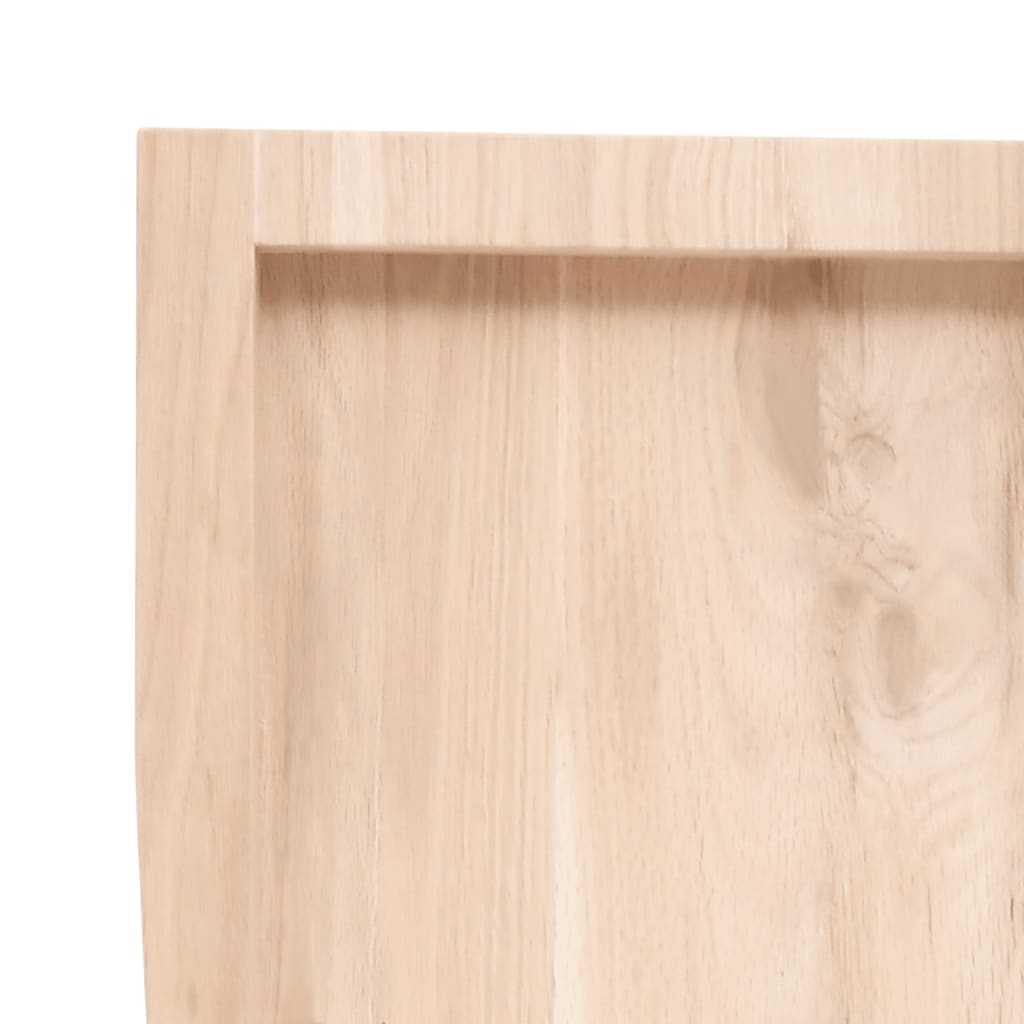 Wastafelblad 40x50x(2-4) cm onbehandeld massief hout