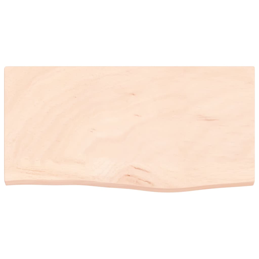 vidaXL Wastafelblad 60x30x2 cm onbehandeld massief hout afbeelding