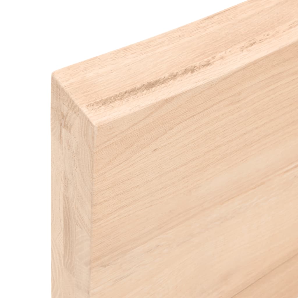 Wastafelblad 60x30x(2-6) cm onbehandeld massief hout