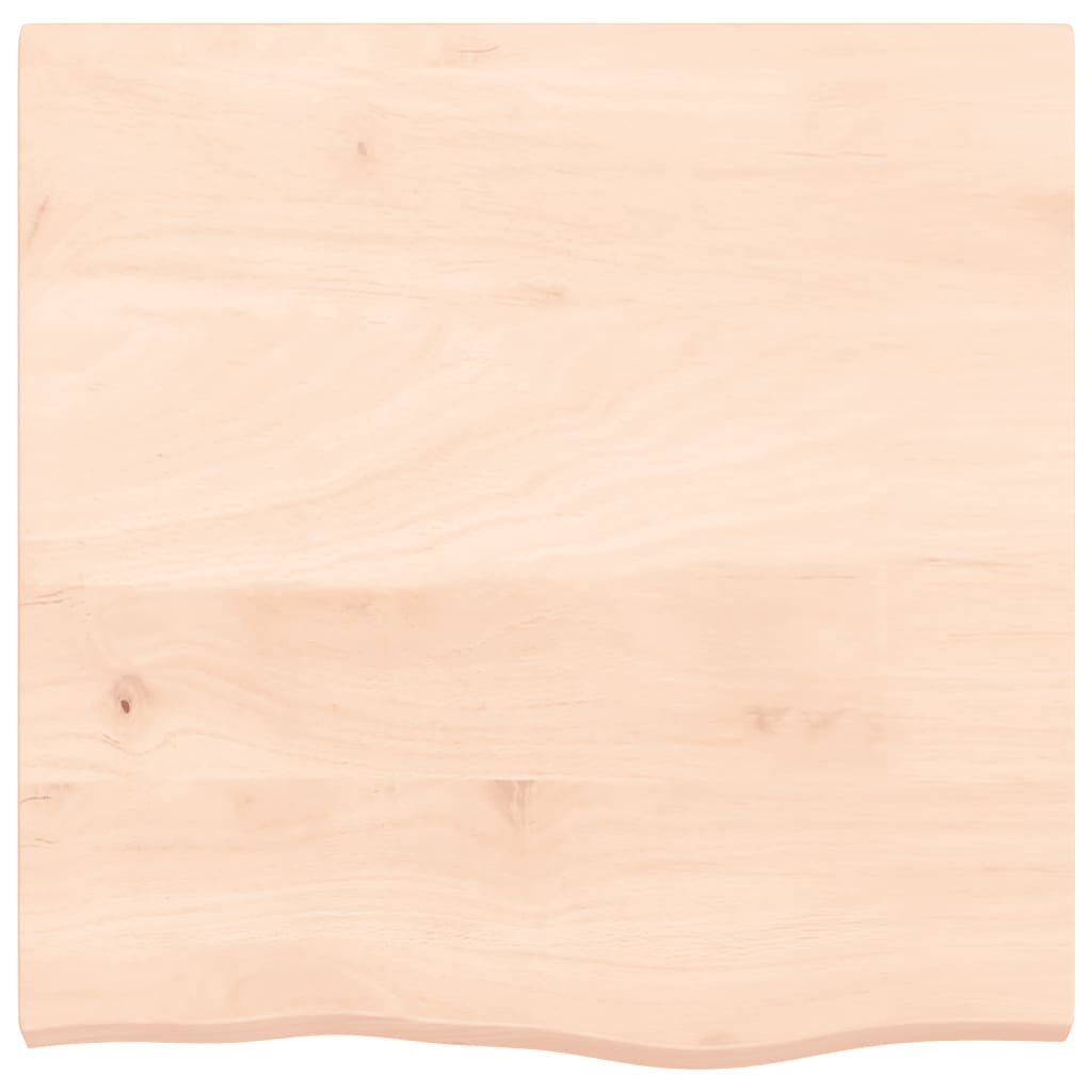vidaXL Wastafelblad 60x60x(2-4) cm onbehandeld massief hout afbeelding