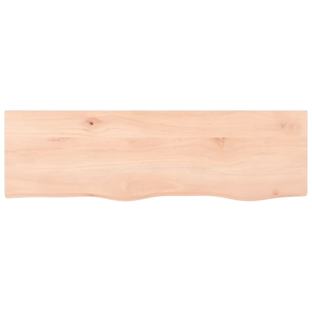 Wastafelblad 100x30x(2-6) cm onbehandeld massief hout