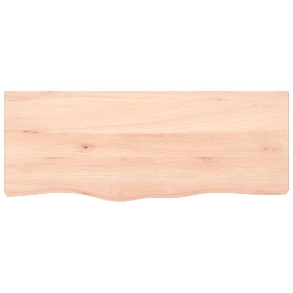 vidaXL Wastafelblad 100x40x2 cm onbehandeld massief hout afbeelding