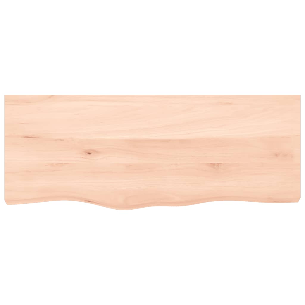 Wastafelblad 100x40x(2-4) cm onbehandeld massief hout
