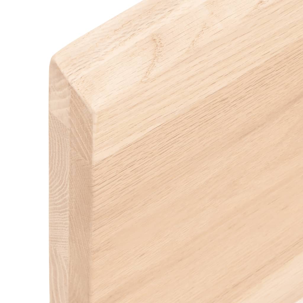 Wastafelblad 100x40x(2-4) cm onbehandeld massief hout