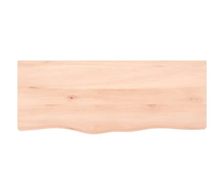 vidaXL Comptoir de salle de bain 100x40x(2-6)cm bois massif non trait&eacute;