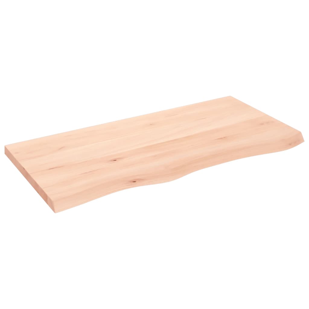 Thumbnail - vidaXL Waschtischplatte 100x50x(2-4) cm Massivholz Unbehandelt