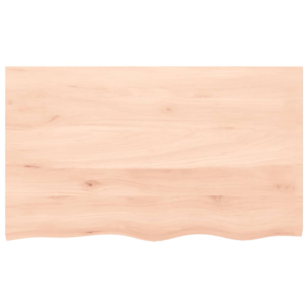 vidaXL Wastafelblad 100x60x2 cm onbehandeld massief hout afbeelding