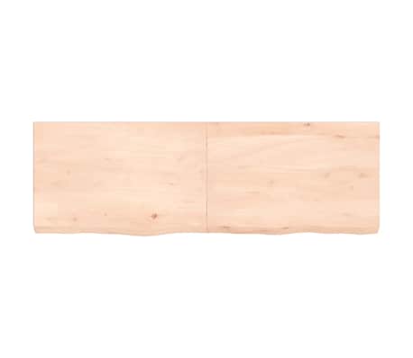 vidaXL Bathroom Countertop 47.2 x 15.7 x (0.8-2.4) " Untreated Solid Wood