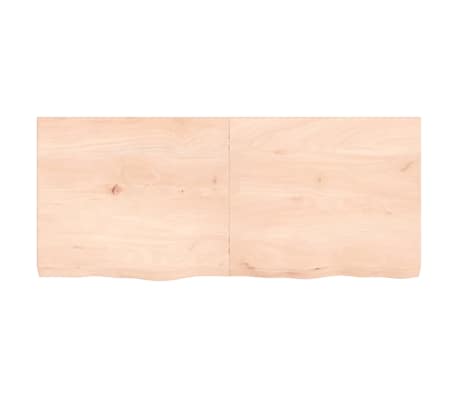 vidaXL Kylpyhuoneen ty&ouml;taso 140x60x(2-6) cm k&auml;sittelem&auml;t&ouml;n t&auml;ysi puu