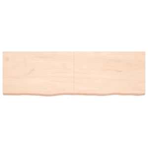 vidaXL Kylpyhuoneen ty&ouml;taso 160x50x(2-6) cm k&auml;sittelem&auml;t&ouml;n t&auml;ysi puu