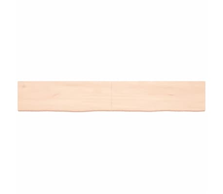 vidaXL Πάγκος Μπάνιου 180x30x(2-4) εκ. από Ακατέργαστο Μασίφ Ξύλο
