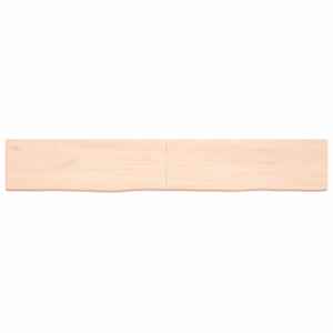 vidaXL Πάγκος Μπάνιου 180x30x(2-4) εκ. από Ακατέργαστο Μασίφ Ξύλο