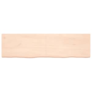 vidaXL Blat de baie, 180x50x(2-6) cm, lemn masiv netratat