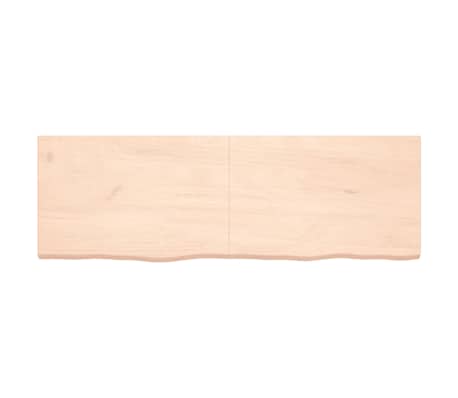vidaXL Wastafelblad 180x60x(2-6) cm onbehandeld massief hout