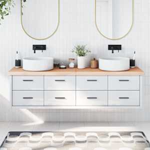 Koupelnová deska 180x60x(2-6) cm neošetřené masivní dřevo - obrázek 1