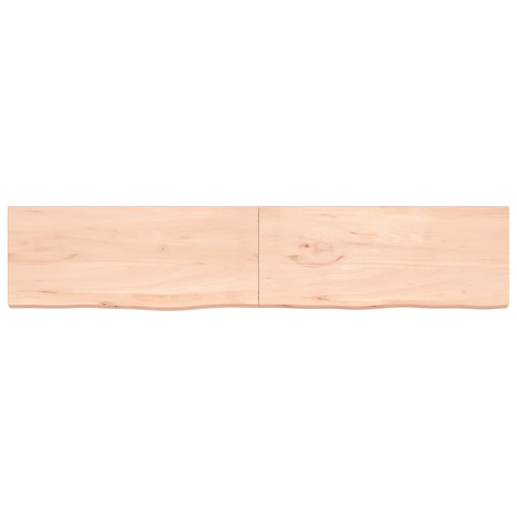 vidaXL Comptoir de salle de bain 200x40x(2-4)cm bois massif non traité