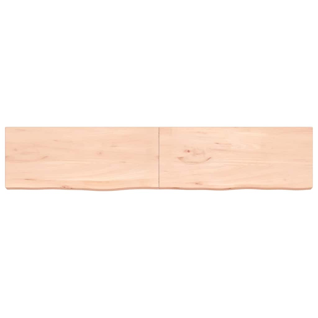 vidaXL Bathroom Countertop 200x40x(2-6) cm Untreated Solid Wood