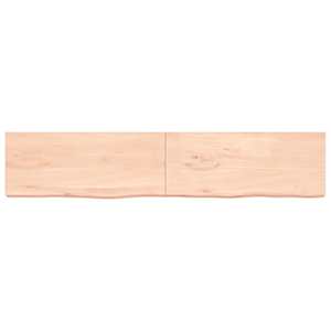 vidaXL Blat de baie, 200x40x(2-6) cm, lemn masiv netratat