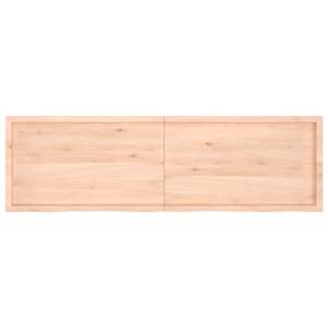 vidaXL Encimera de ba&ntilde;o madera maciza sin tratar 200x60x(2-4) cm