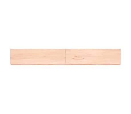 vidaXL Bathroom Countertop 220x30x(2-4) cm Untreated Solid Wood