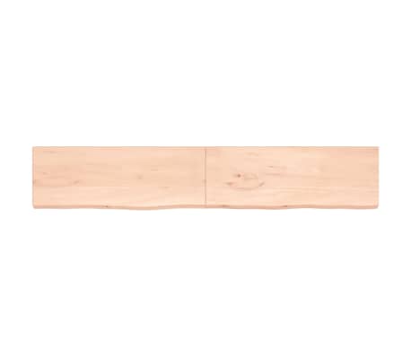 vidaXL Wastafelblad 220x40x(2-4) cm onbehandeld massief hout