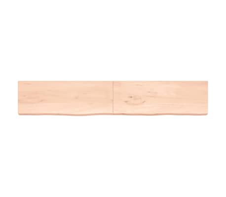 vidaXL Bathroom Countertop 220x40x(2-6) cm Untreated Solid Wood