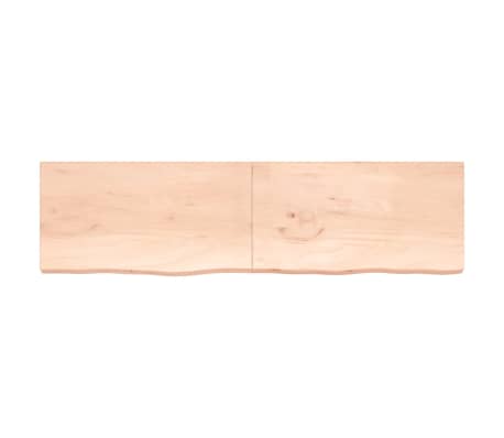 vidaXL Bathroom Countertop 220x60x(2-6) cm Untreated Solid Wood