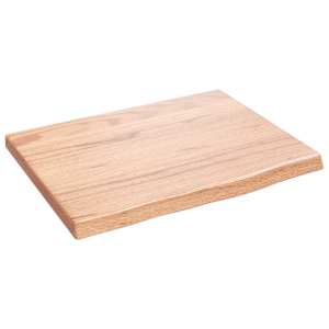 vidaXL vannitoa t&ouml;&ouml;tasapind, helepruun, 40x30x2 cm, t&ouml;&ouml;deldud t&auml;ispuit