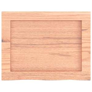 Koupelnová deska hnědá 40x30x(2-4) cm ošetřený masivní dřevo - obrázek 4