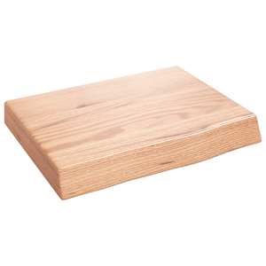 Koupelnová deska hnědá 40x30x(2-6) cm ošetřený masivní dřevo - obrázek 2